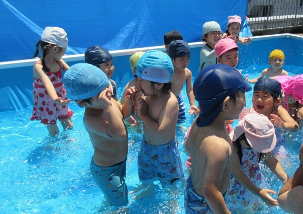 初めての水遊び！《年少》